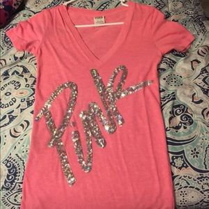 Vs pink tee & shorts